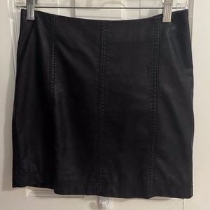 Faux-Leather Modern Femme Free People Skirt